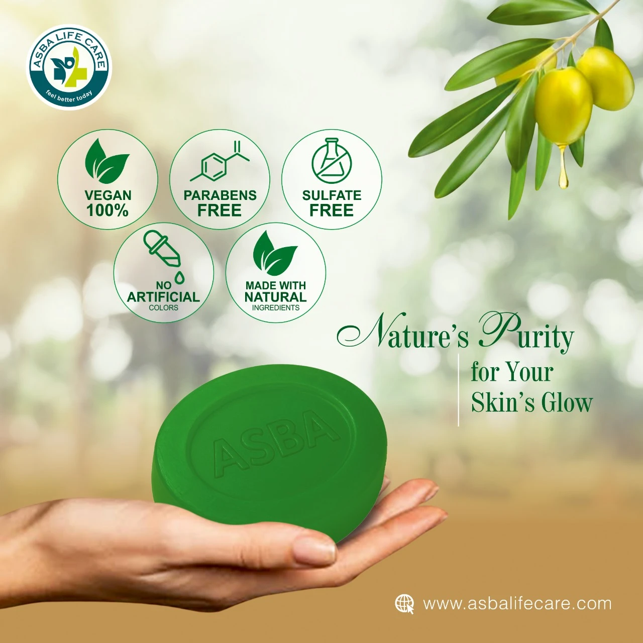 Asba Olive Oil Soap - Hover