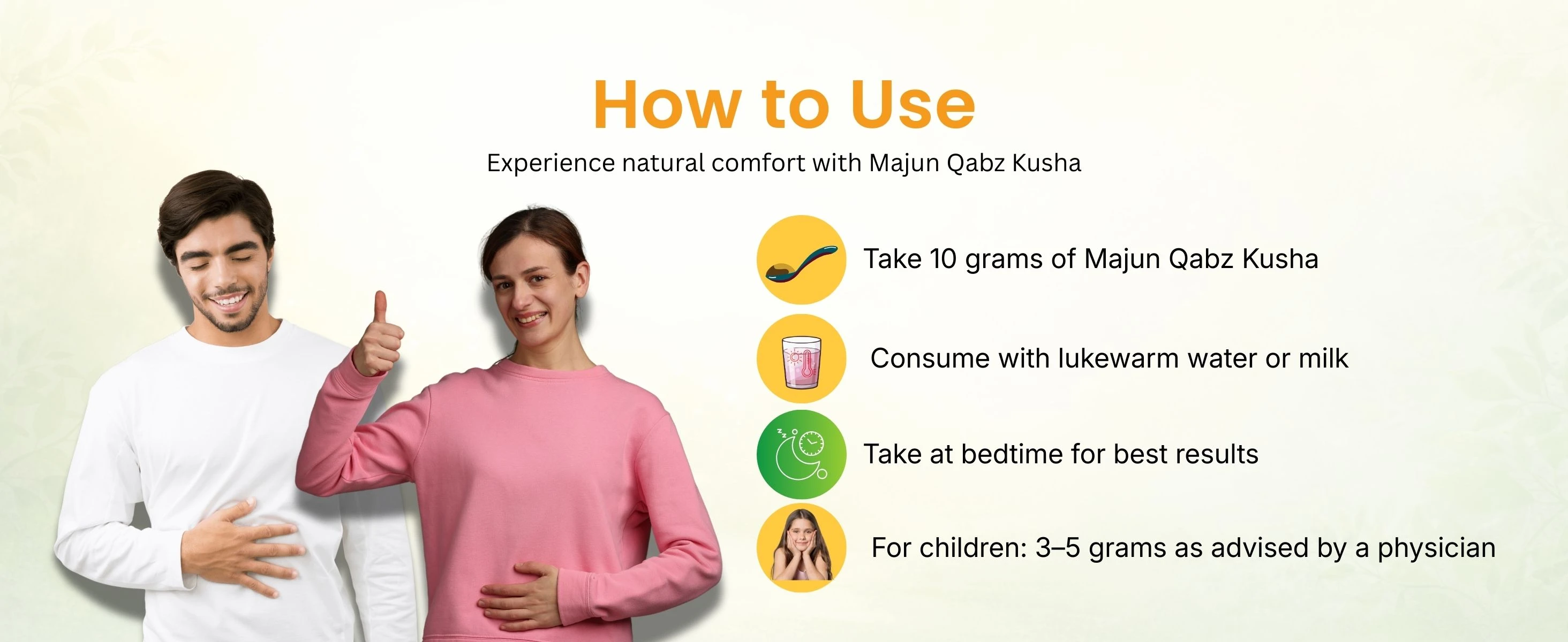 Majun Qabz Kusha, Digestive Health & Relief from Constipation Banner