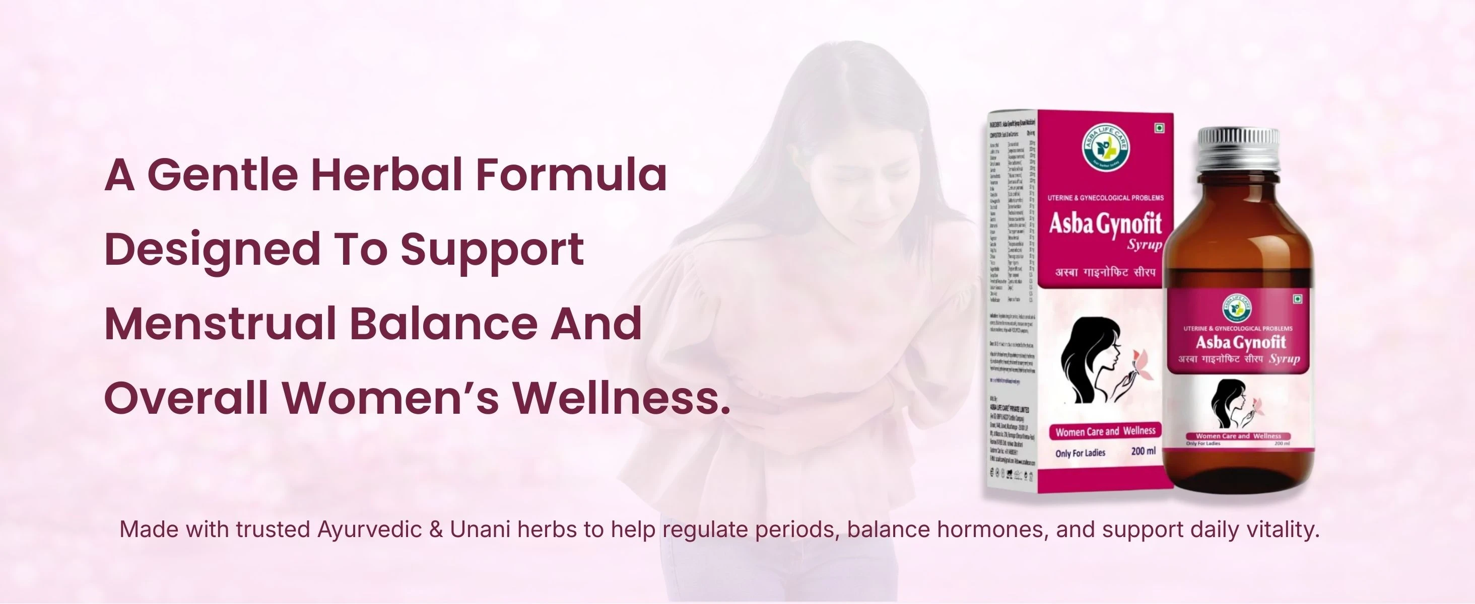 Asba Gynofit Regulates Periods, Relieves PCOD/PCOS Banner