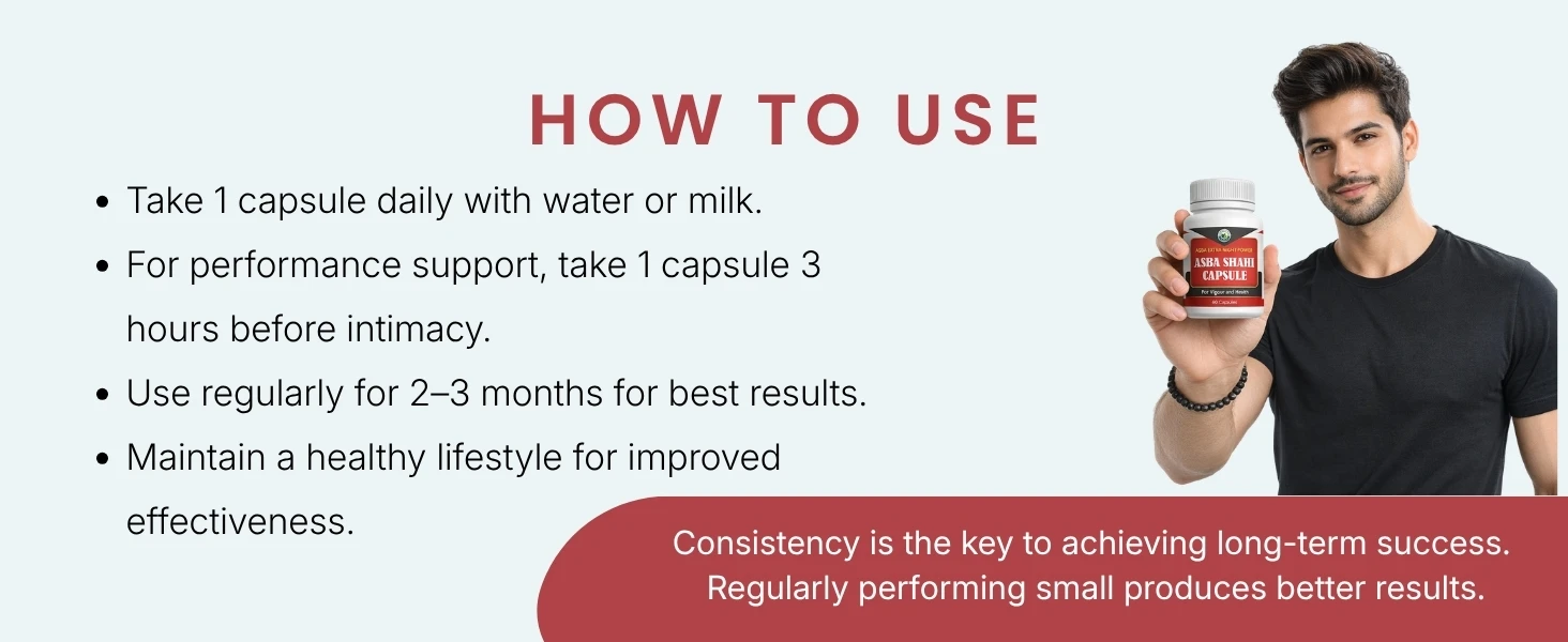 Asba Shahi Capsule|for Vigour and Health Banner