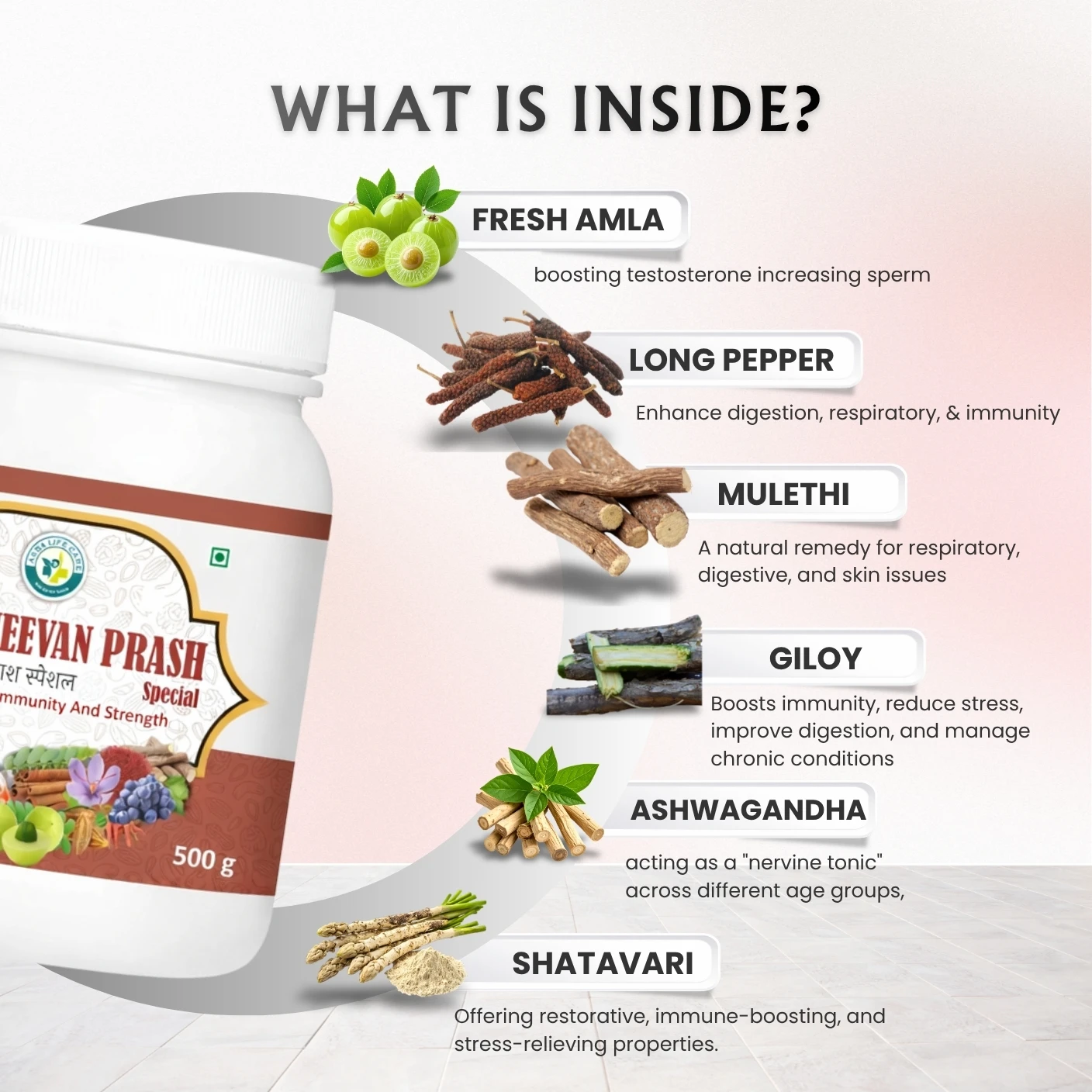 Asba Jeevan Prash Special (500g) Immunity Booster – Enriched with 40+ Herbs for Daily Energy & Family Wellness - Hover
