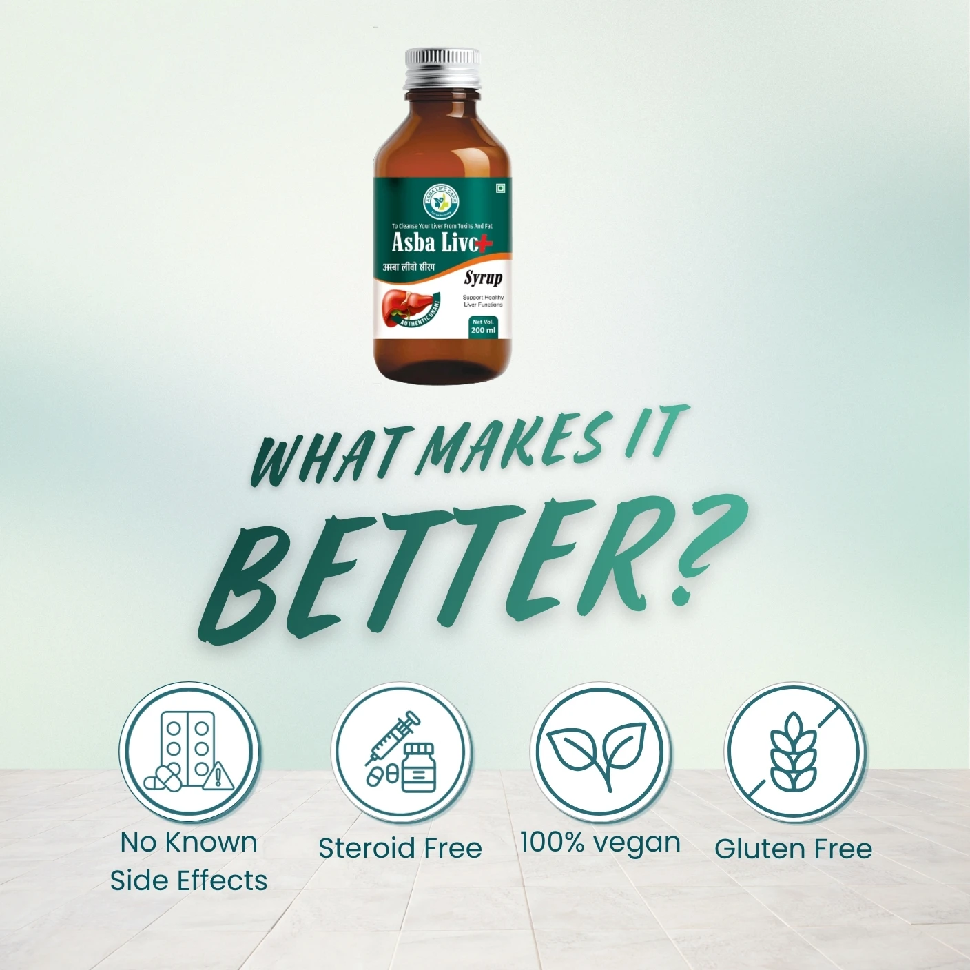 Asba Livo+ Syrup to cleanse your liver from toxins and fat - Image 5