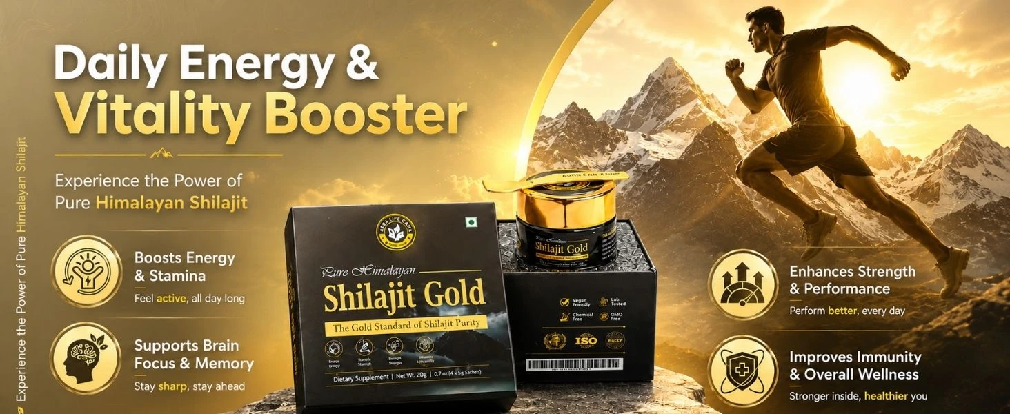 Shilajit Gold Resin Banner