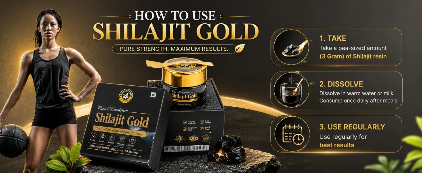 Shilajit Gold Resin Banner