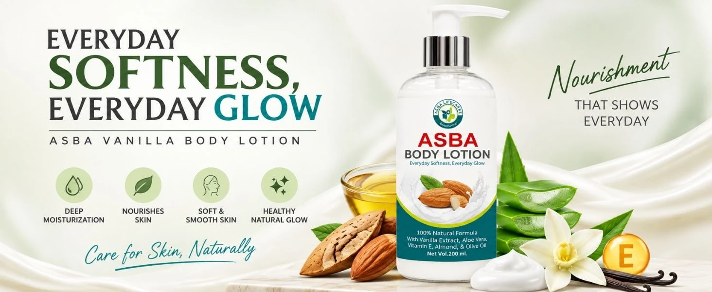Asba Body Lotion Banner