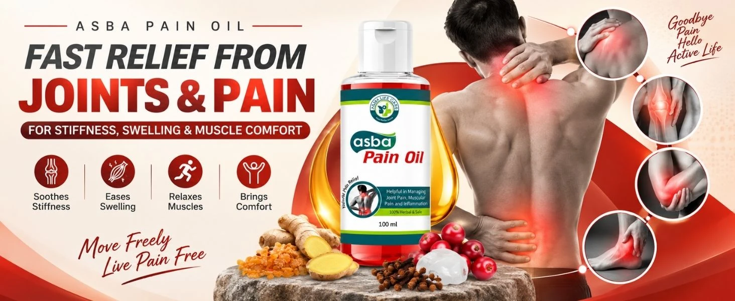 Asba Pain Oil Banner
