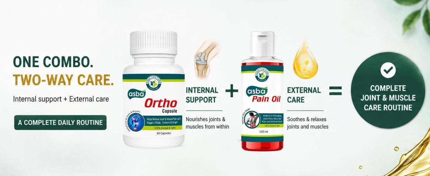 Asba Ortho Capsules & Oil Banner