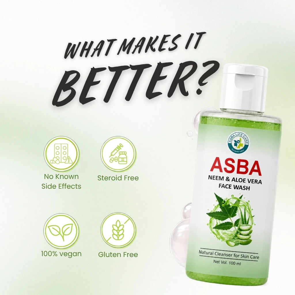 Asba Neem Aloe Vera Facewash - Image 5