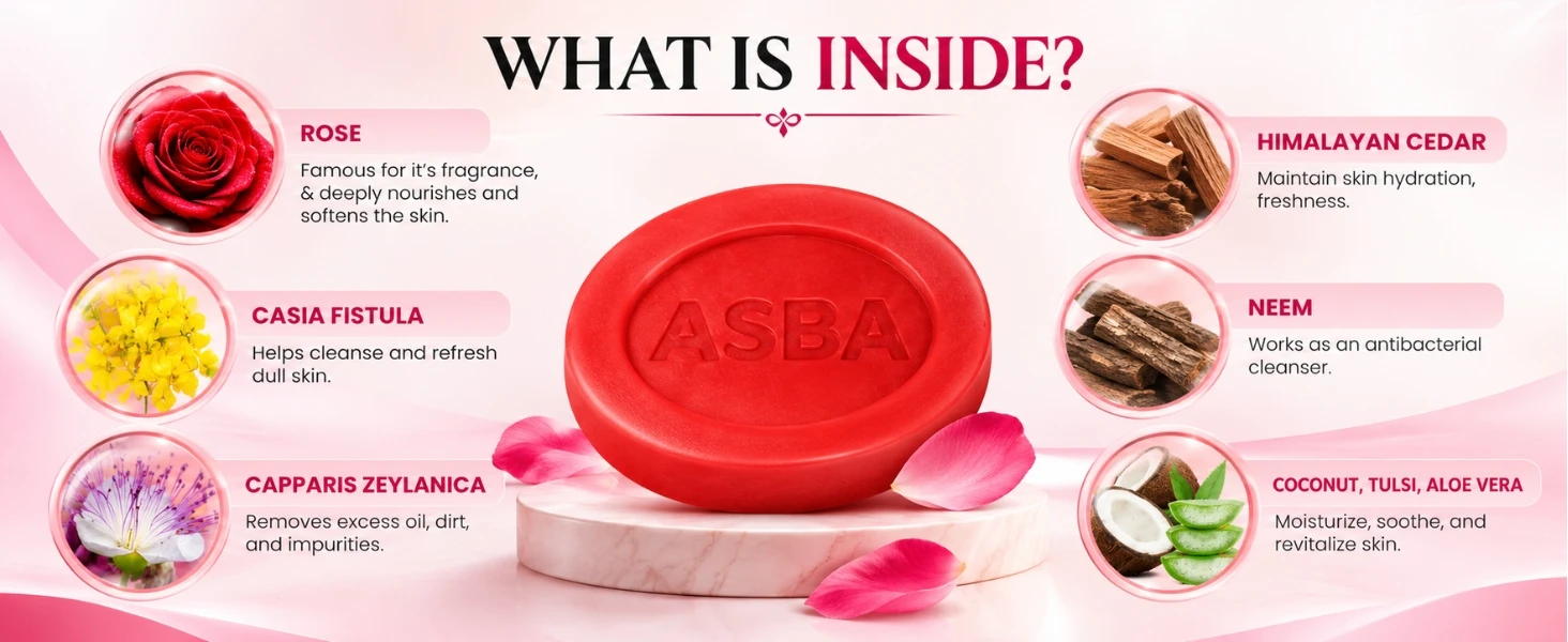 Asba Rose Soap Banner