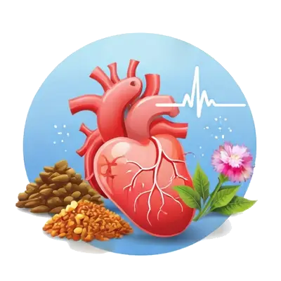 Arjuna, Guggulu, Punarnava, Akika Pishti