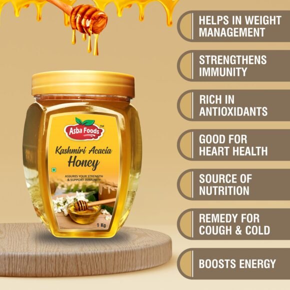 Kashmiri Acacia Honey Asba Food Amazon Ad D 580x580